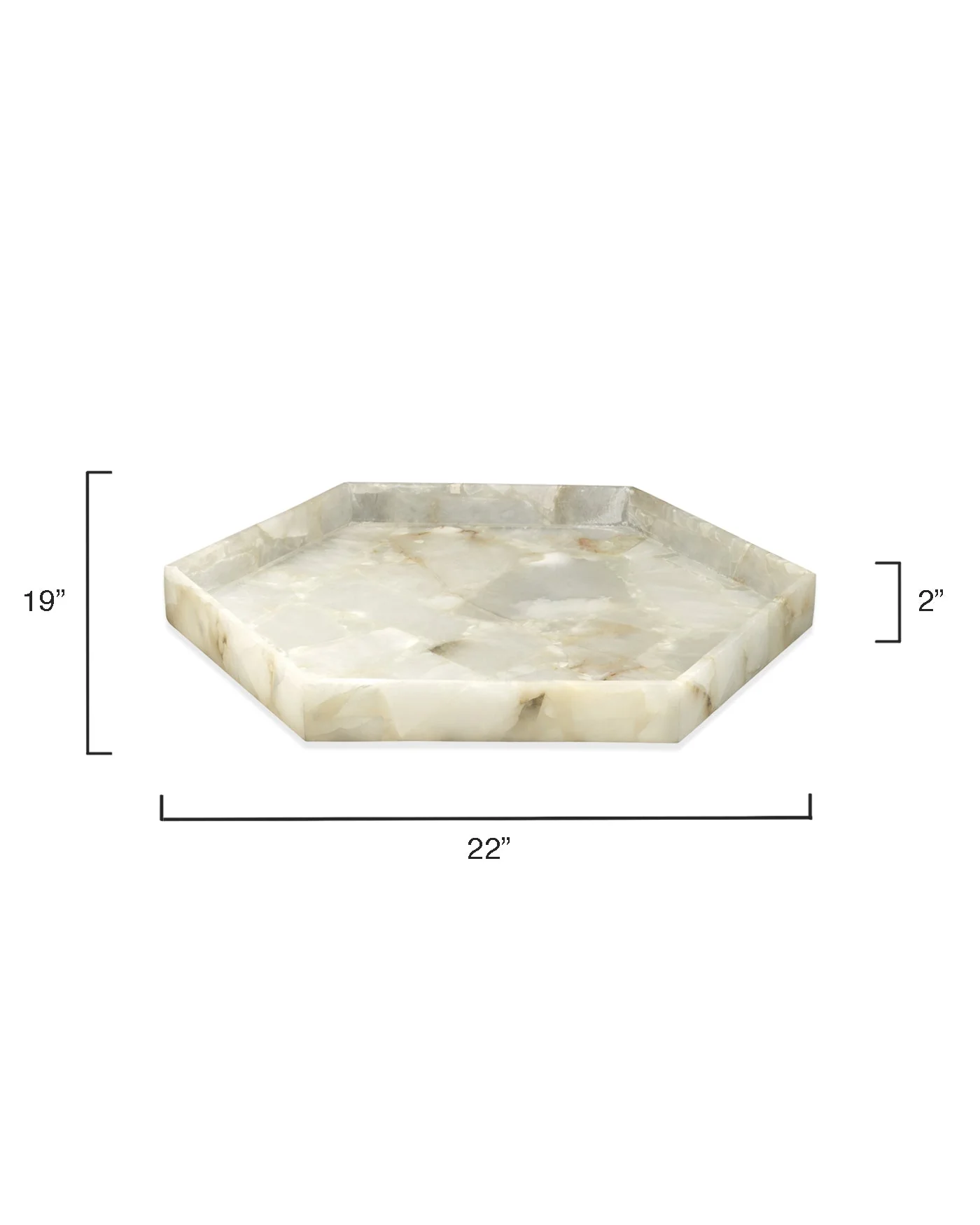 Antonia Hexagon Tray - Large - Image 4