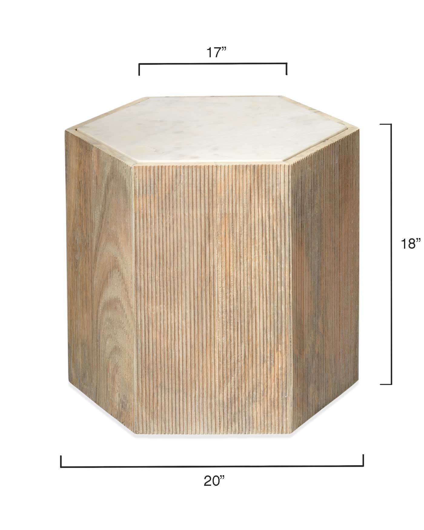 Argan Hexagon Table - Large - Image 4