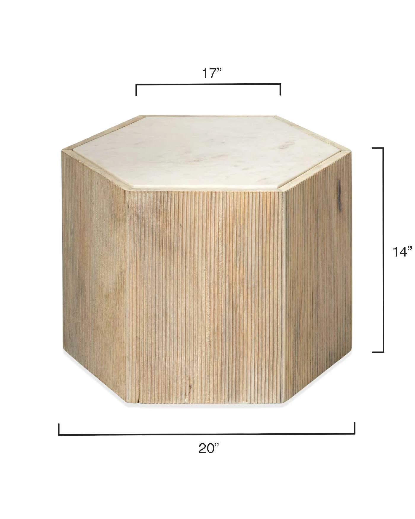 Argan Hexagon Table - Medium - Image 4