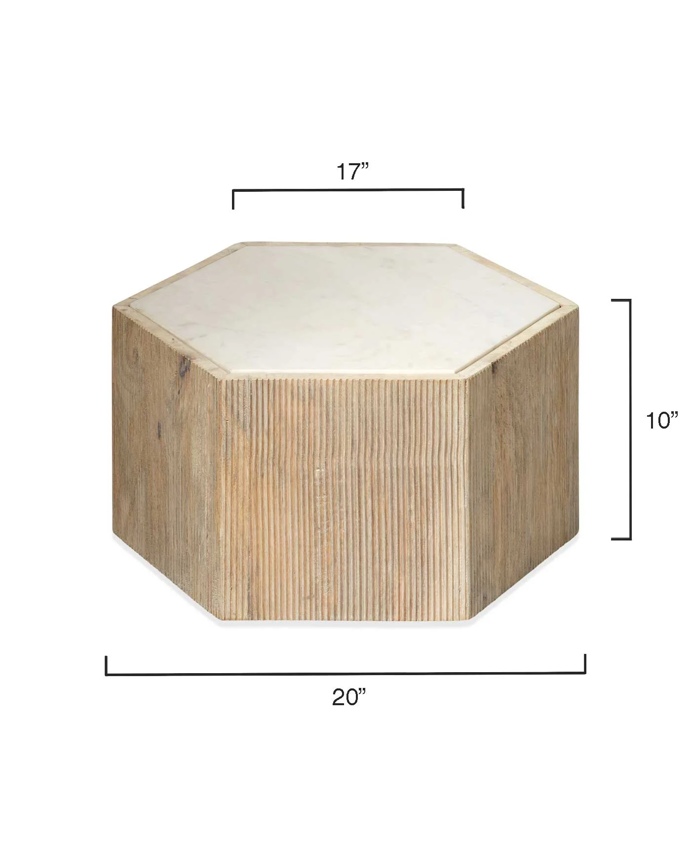 Argan Hexagon Table - Small - Image 4