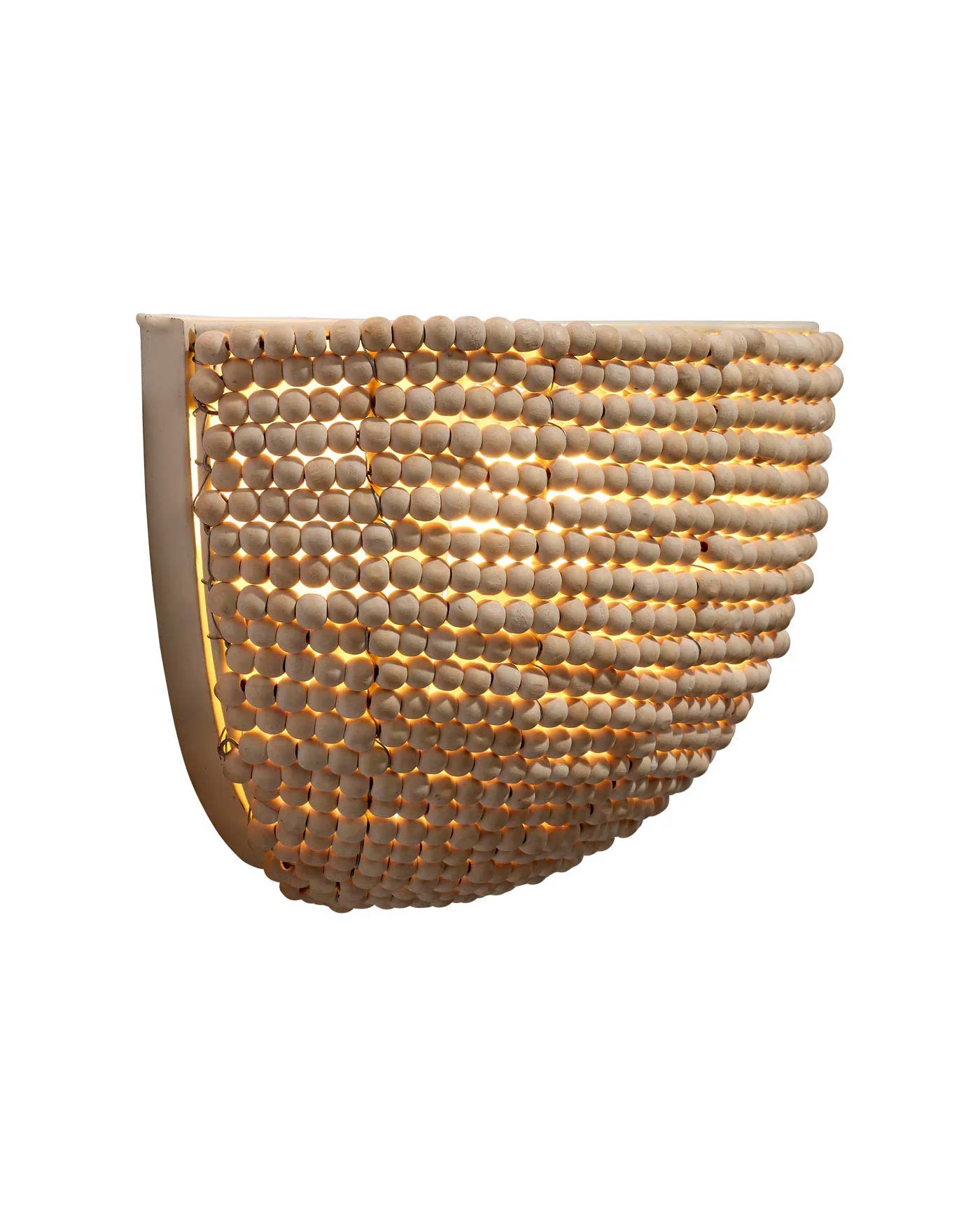 Barnacle Beaded Demi Lune Sconce - Image 3