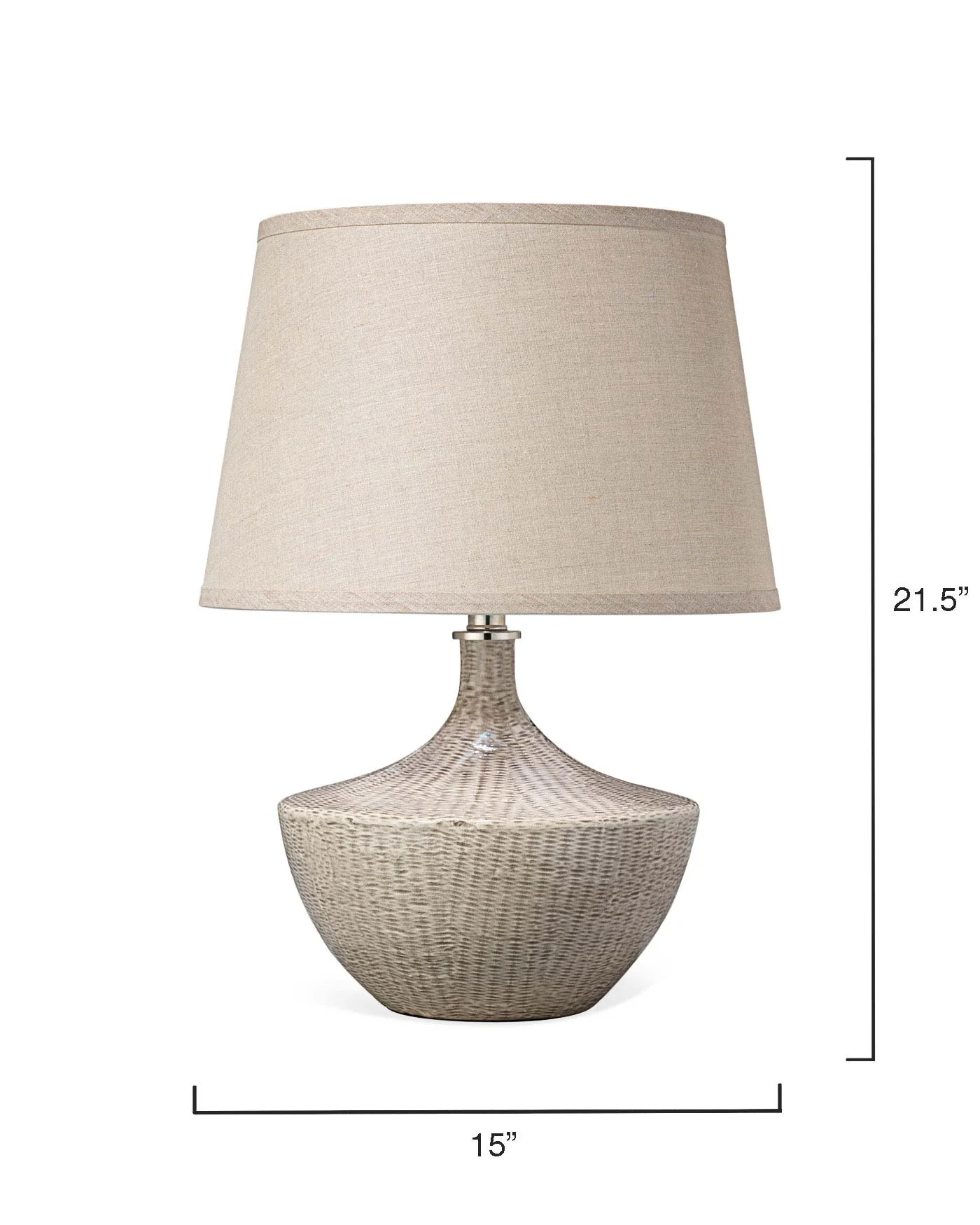 Basketweave Table Lamp - Image 4