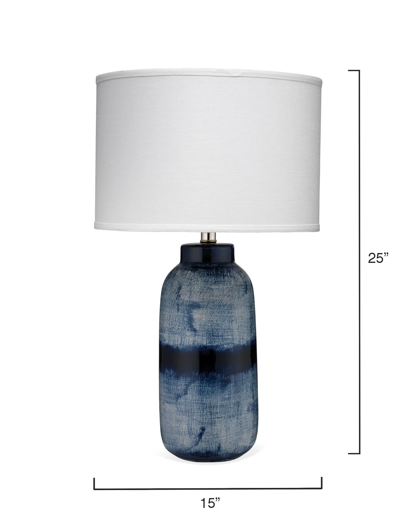 Batik Table Lamp Blue and White - Large - Image 4