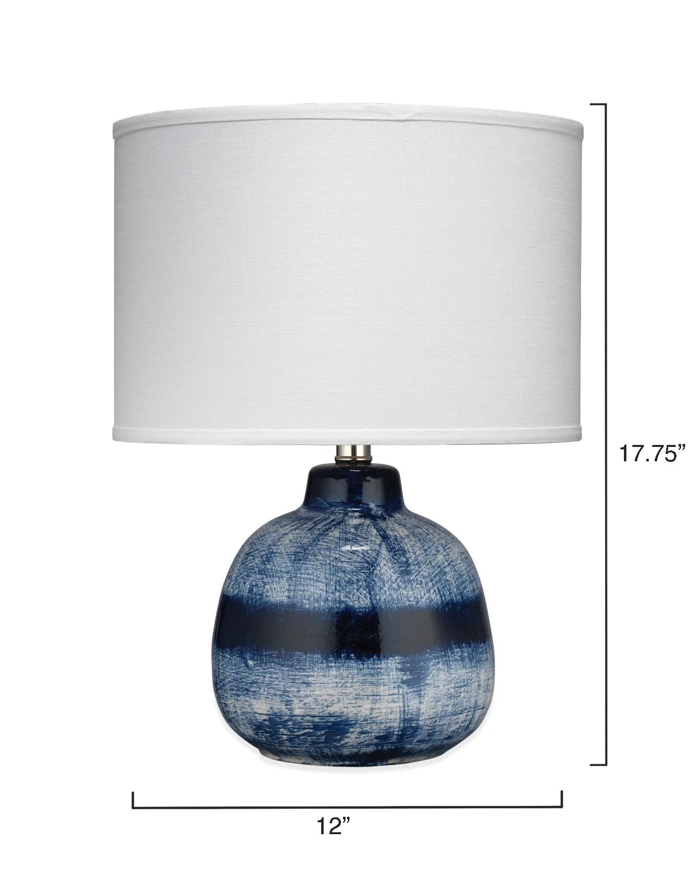 Batik Table Lamp Blue and White - Small - Image 4