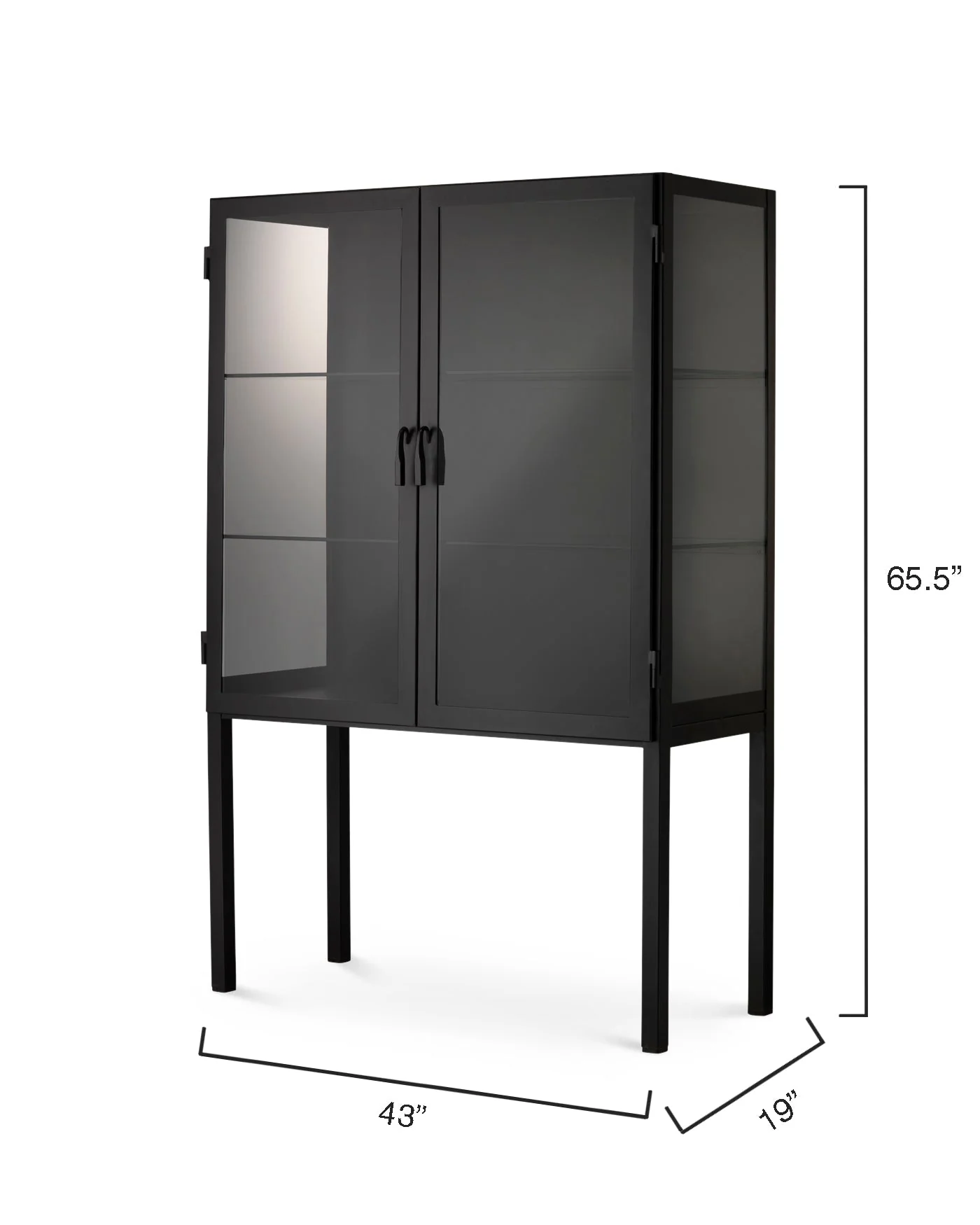 Chauncey Wide Curio Bar Cabinet - Image 8