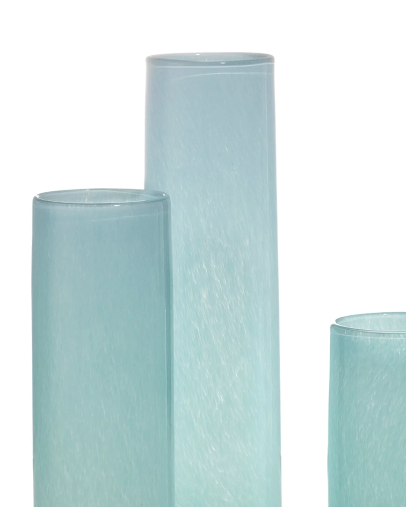 Gwendolyn Hand Blown Vases (Set Of 3) - Blue - Image 6