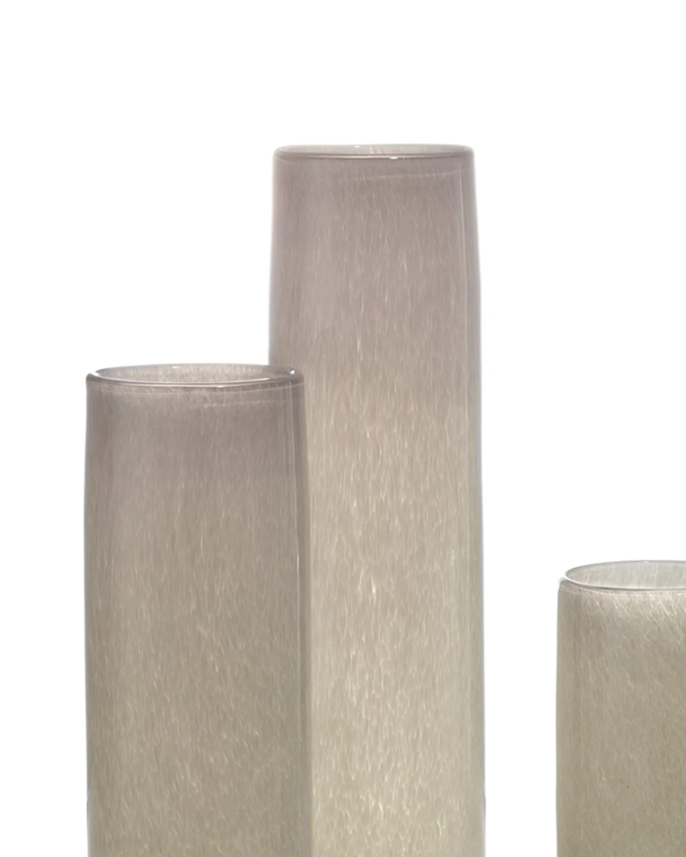 Gwendolyn Hand Blown Vases (Set Of 3) - Grey - Image 6