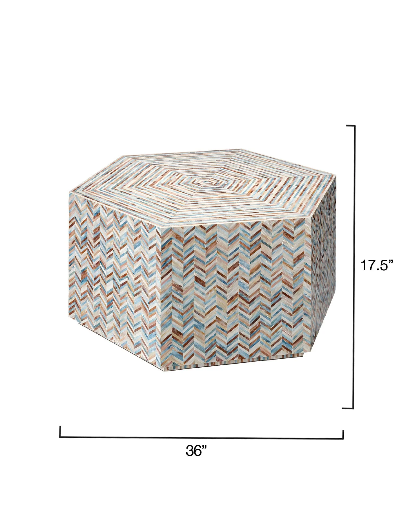 Hepburn Hexagon Coffee Table - Image 5