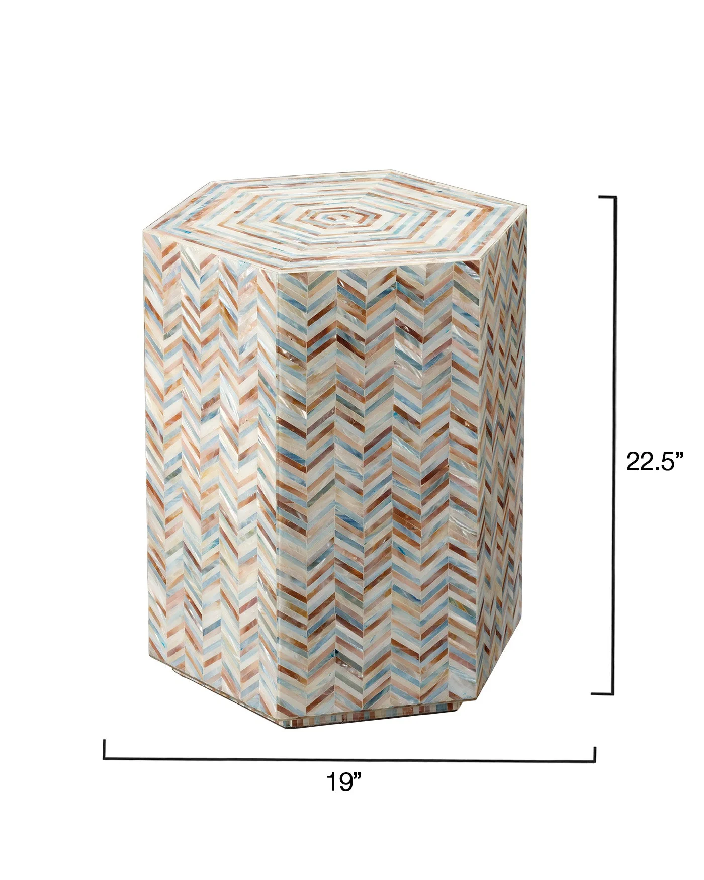 Hepburn Hexagon Side Table - Image 5
