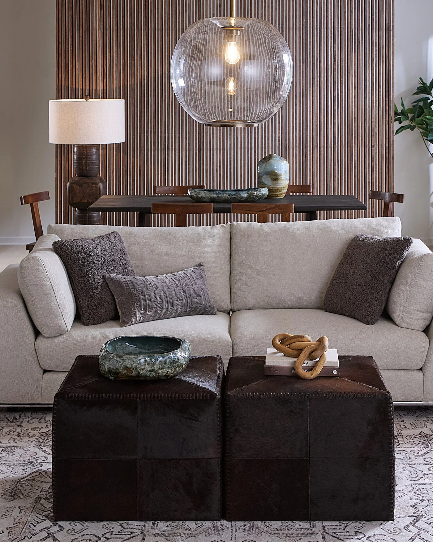 Large Ottoman Espresso Hide - Image 3
