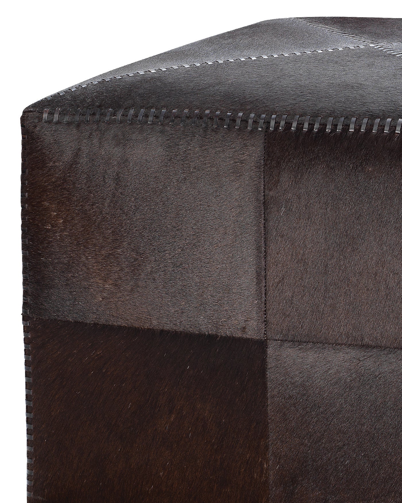 Large Ottoman Espresso Hide - Image 4