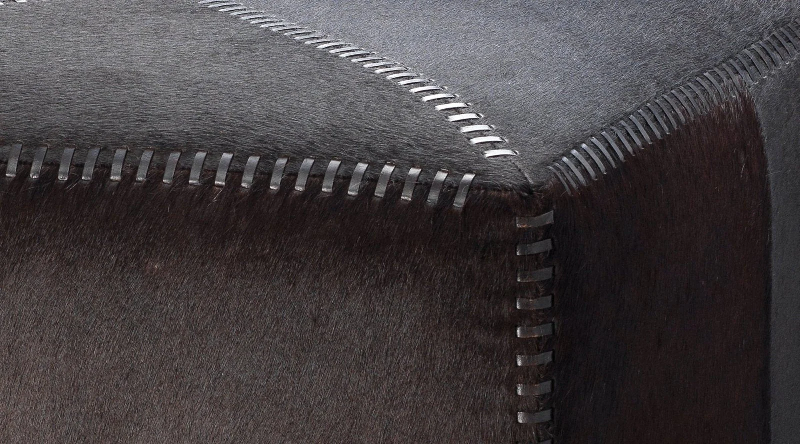 Large Ottoman Espresso Hide - Image 7