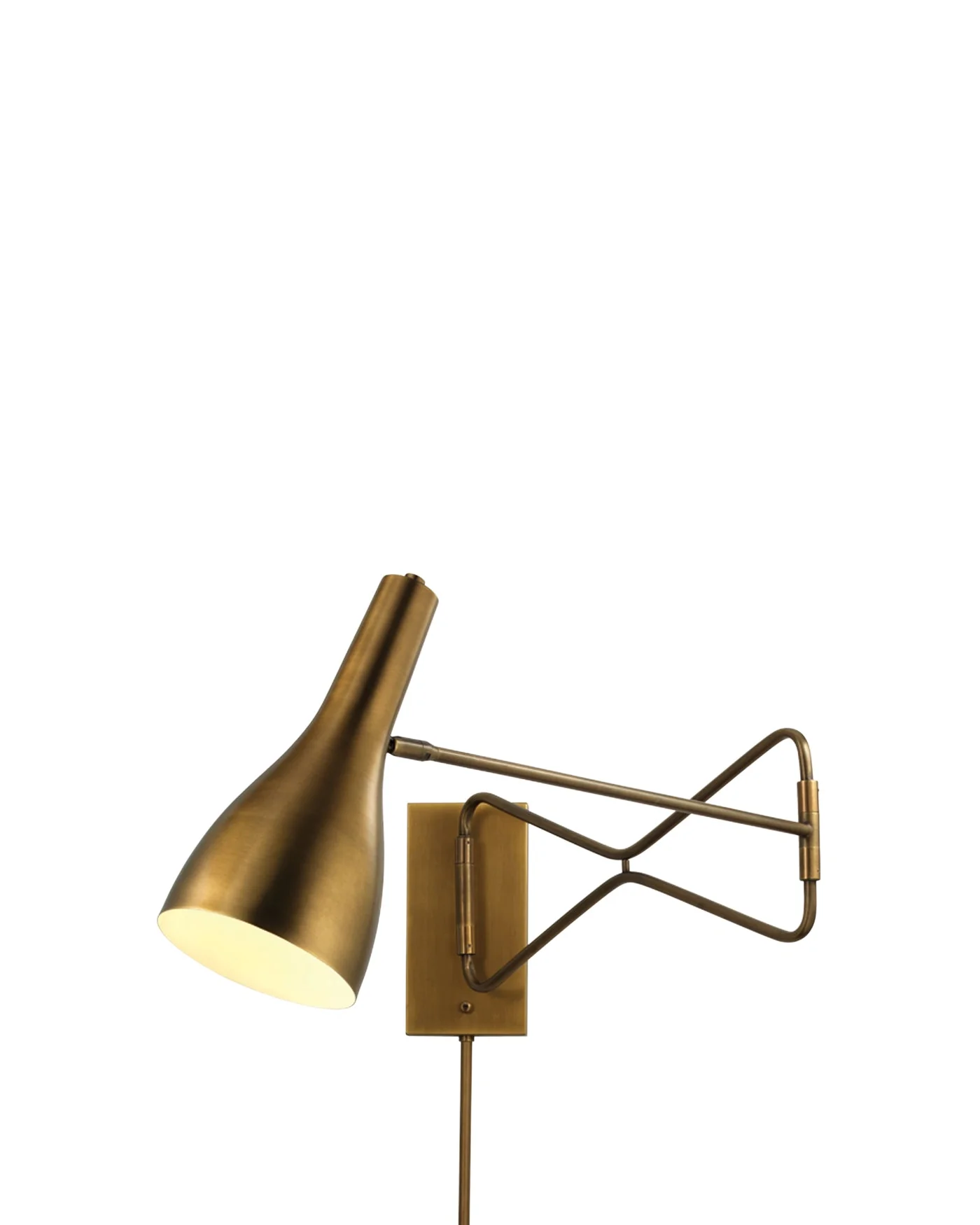 Lenz Swing Arm Sconce - Brass - Image 4