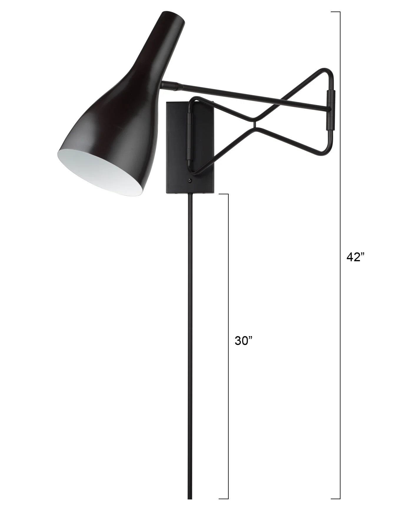 Lenz Swing Arm Sconce - Bronze - Image 8