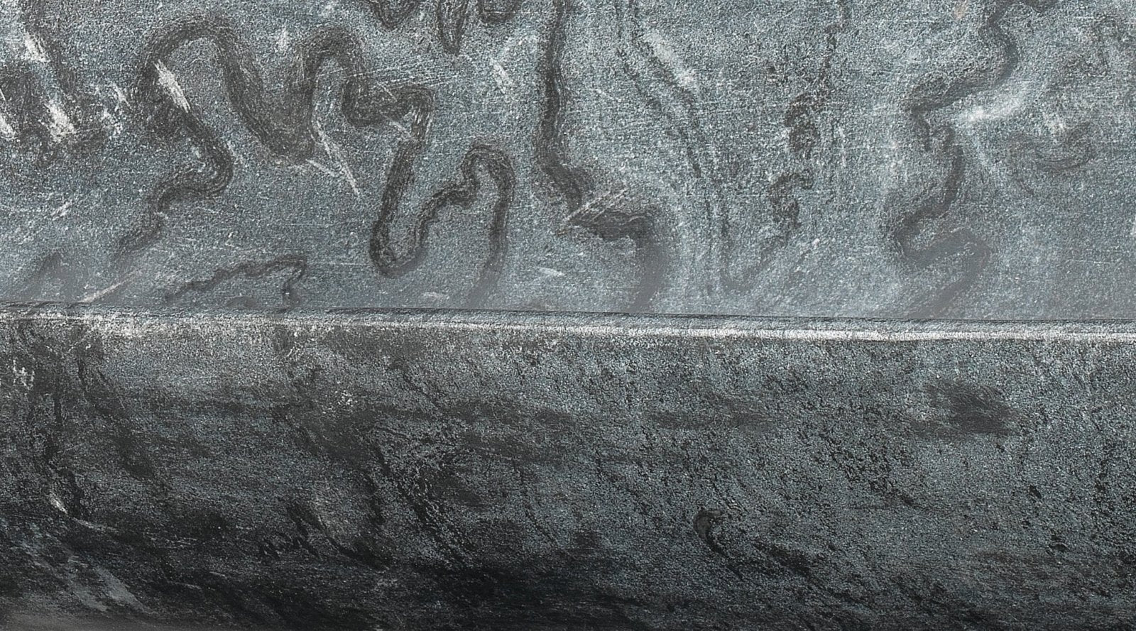 Long Oval Bowl Grey Marble - Image 5