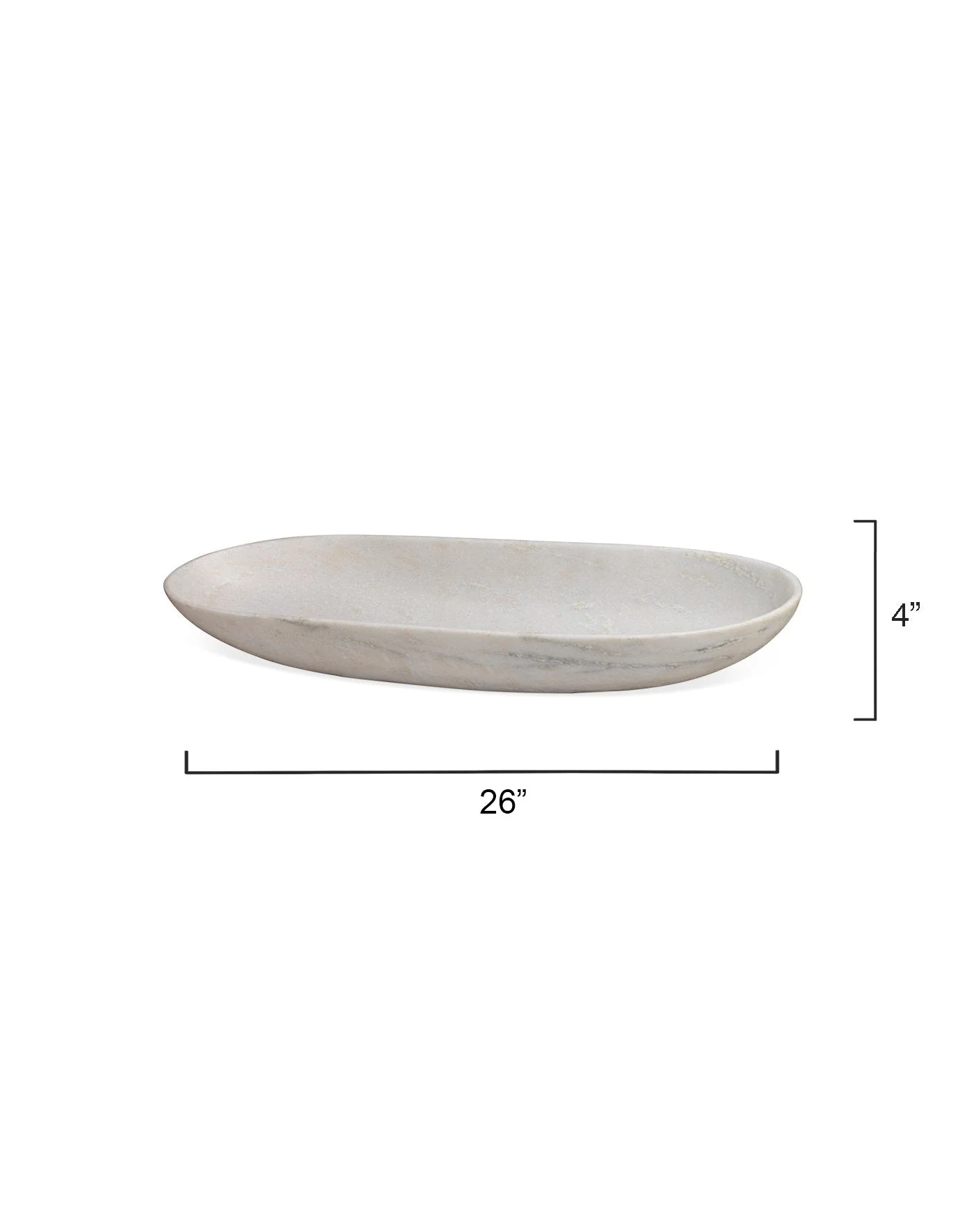 Long Oval Bowl White - Image 4