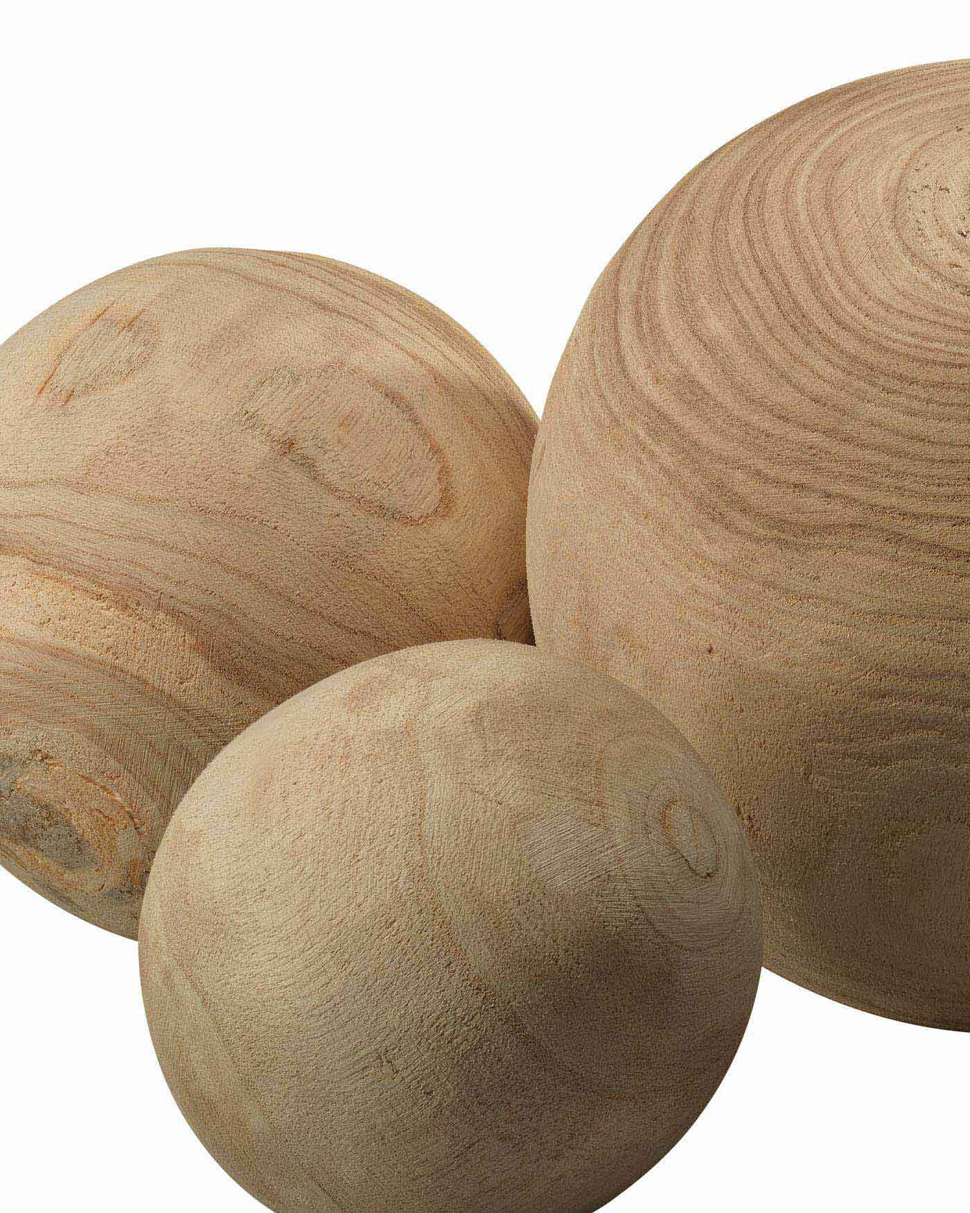Malibu Wood Balls (Set Of 3) - Image 3