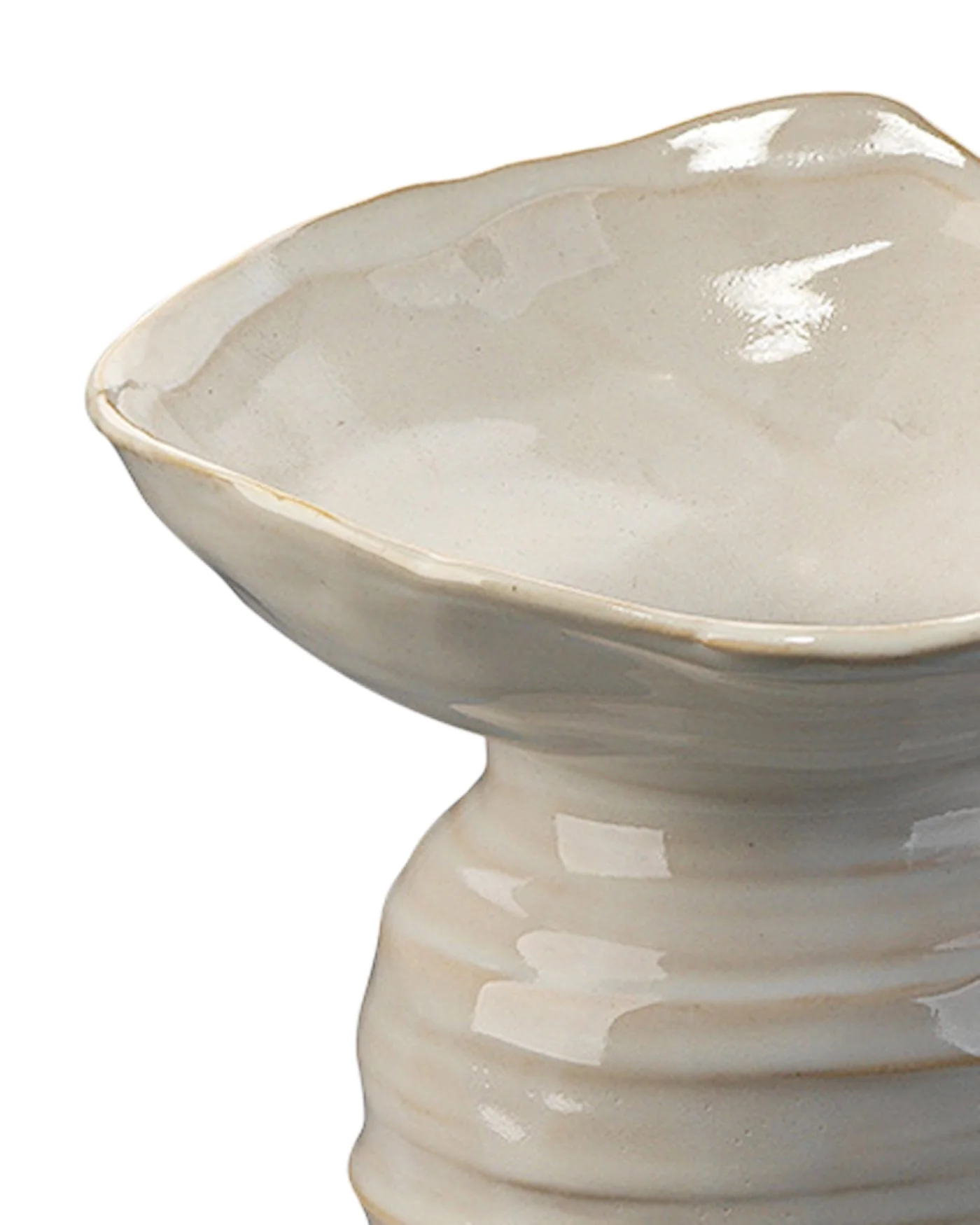 Marine Vase Pearl Cream - Large - Image 3