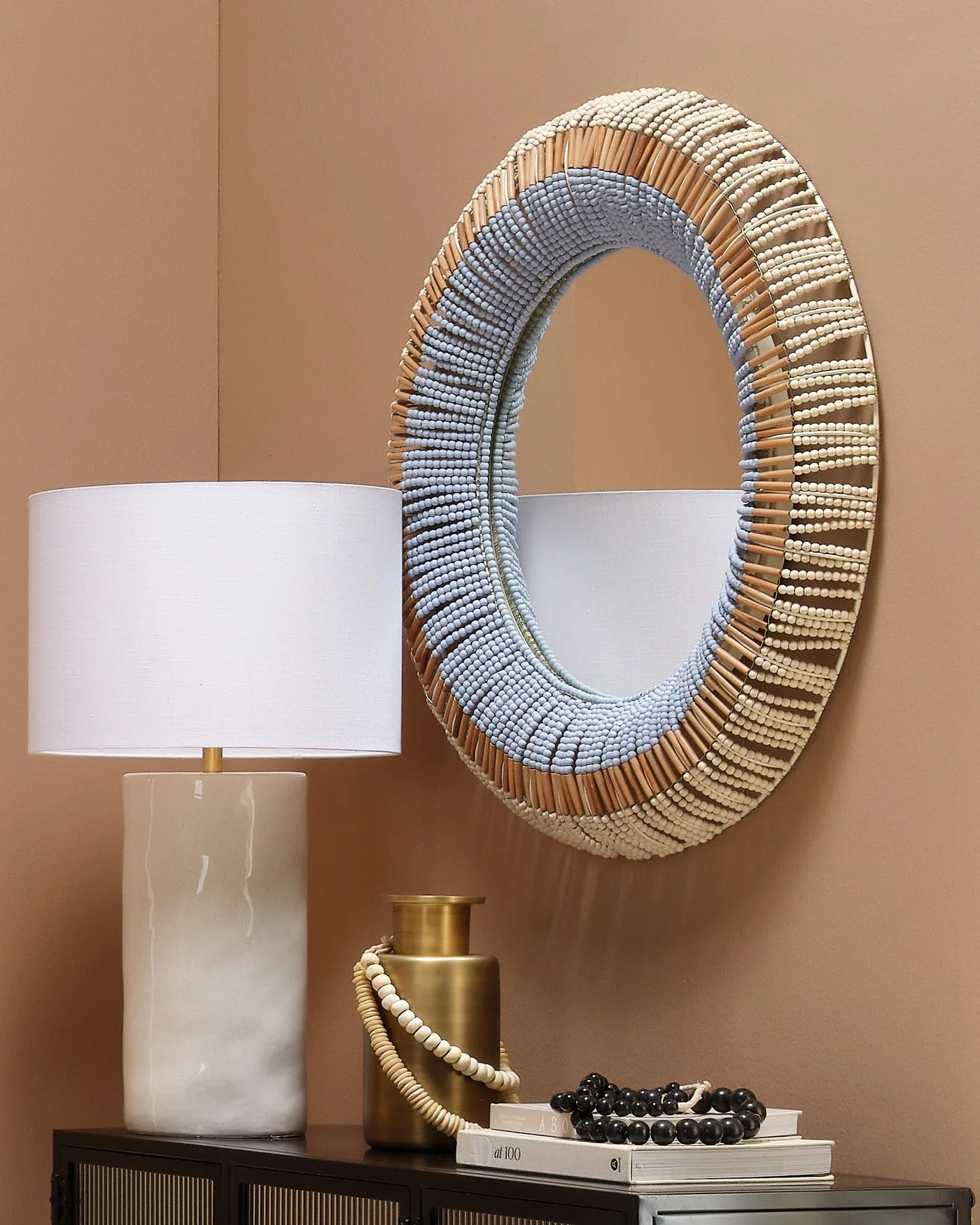 Native Beaded Mirror - Image 2