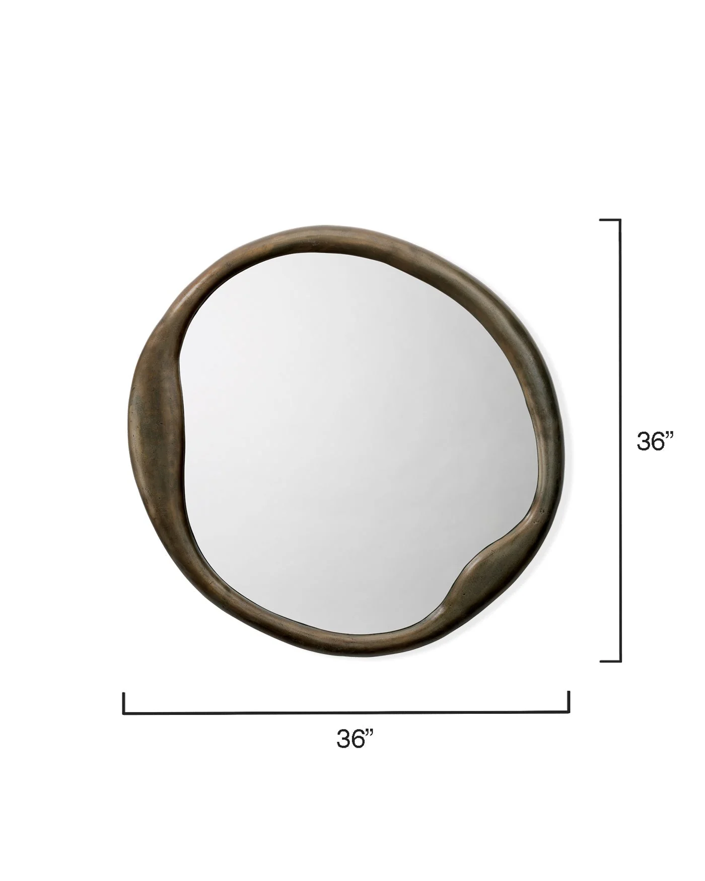 Organic Round Mirror - Image 5