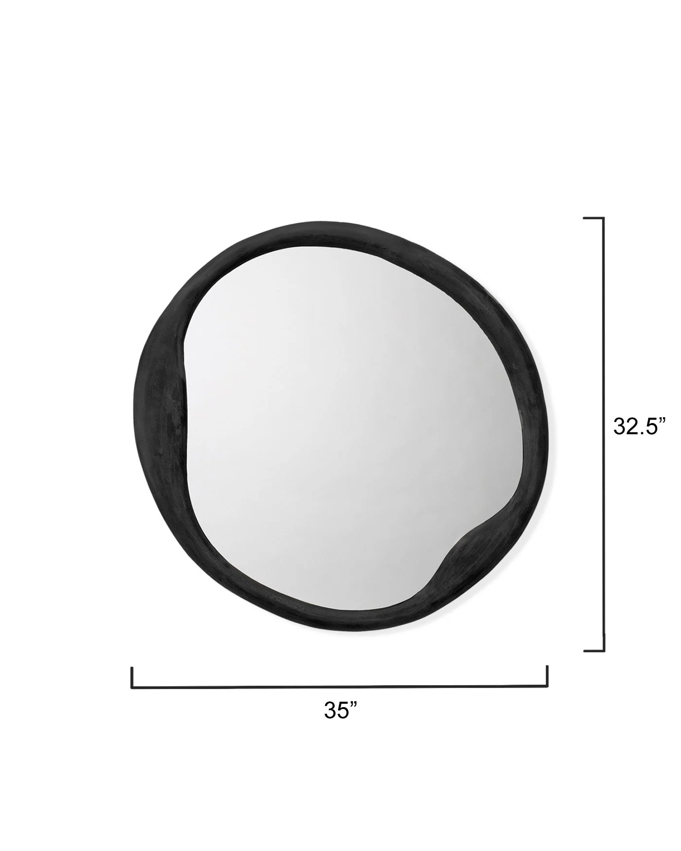 Organic Round Mirror - Image 4