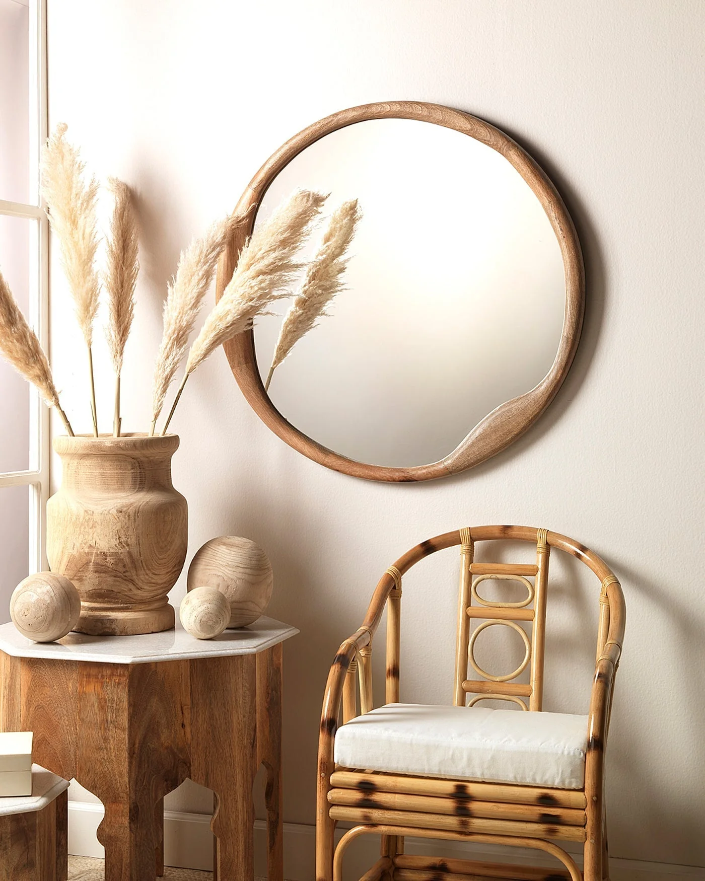 Organic Round Mirror - Image 2