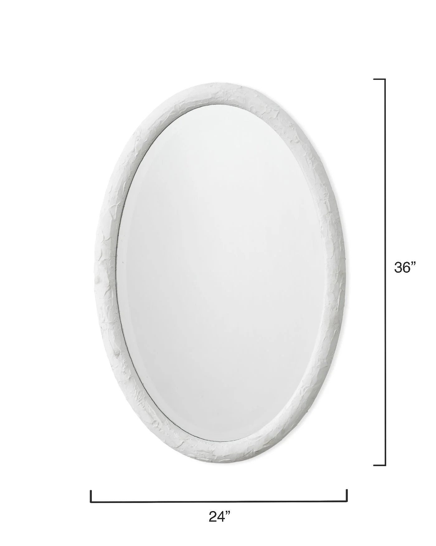 Ovation Oval Mirror - White - Image 6