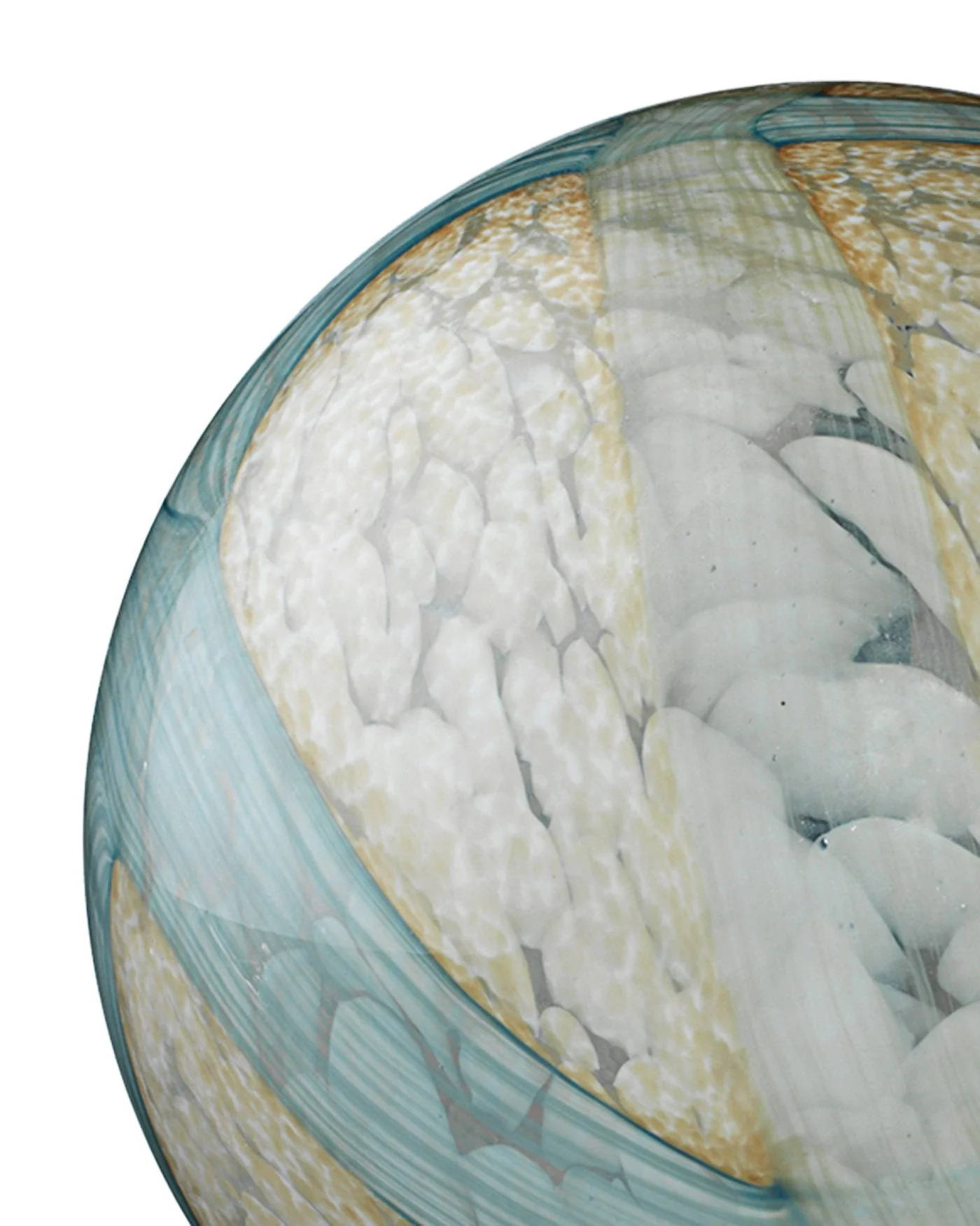 Pale Blue Cosmos Glass Spheres (Set Of 2) - Image 3