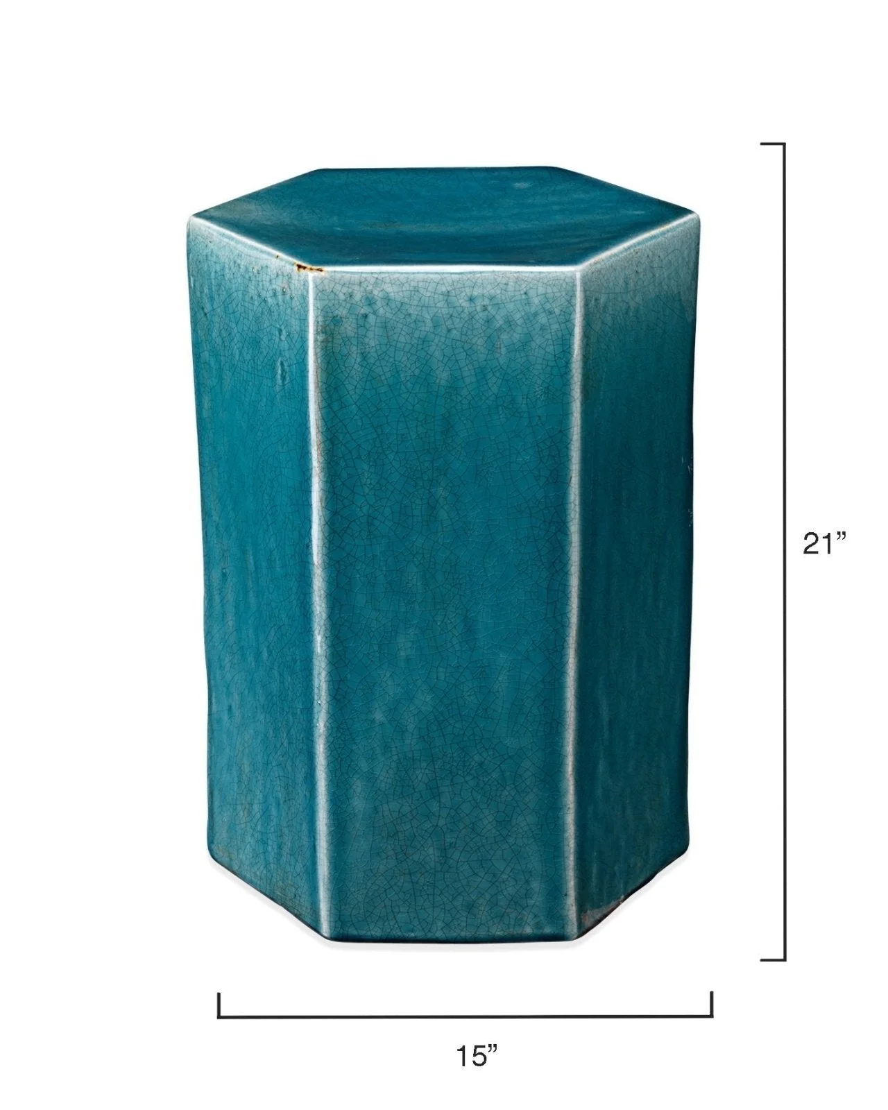 Porto Side Table Blue - Large - Image 5
