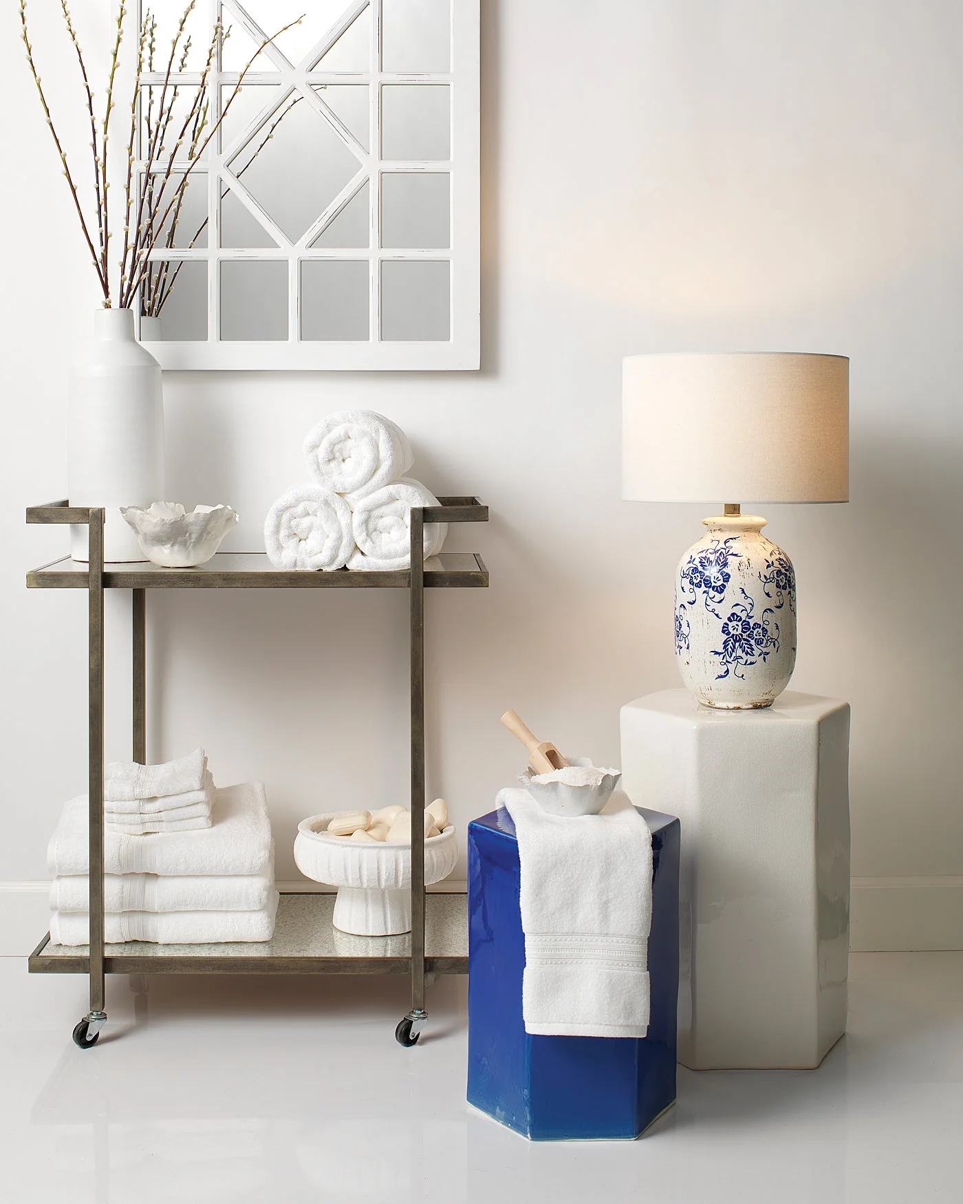 Porto Side Table White - Large - Image 2