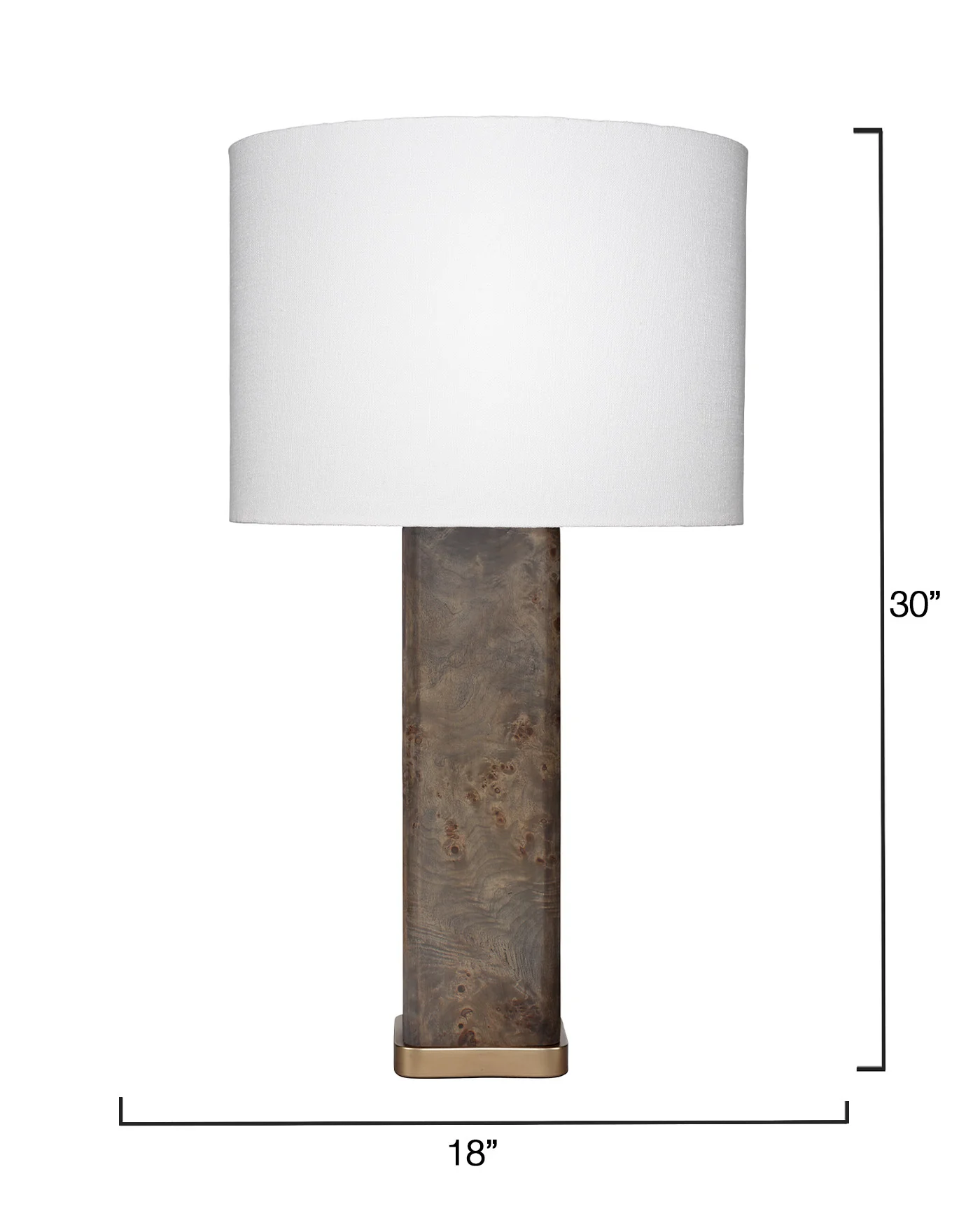 Preston Table Lamp - Burl Wood - Image 5
