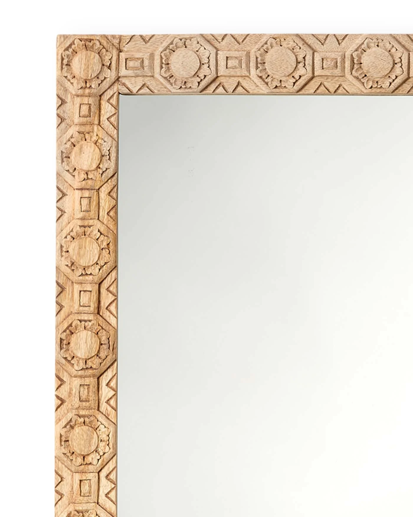 Relief Carved Rectangle Mirror - Image 3
