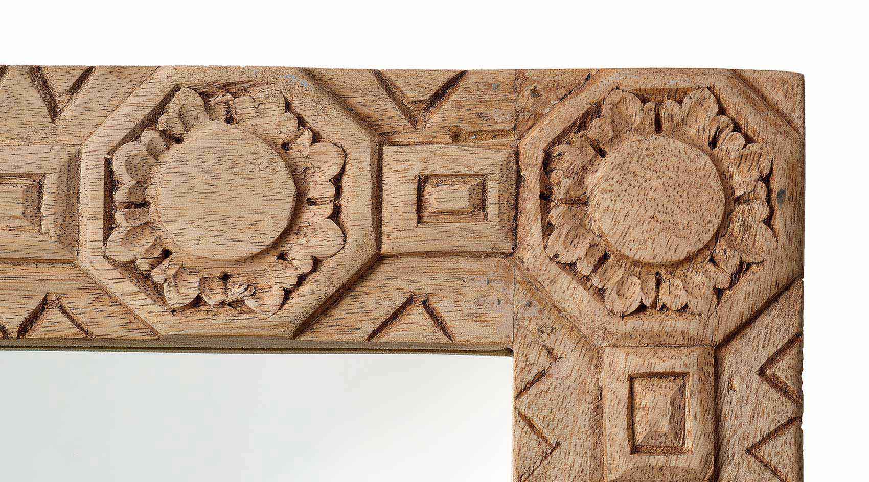 Relief Carved Rectangle Mirror - Image 4