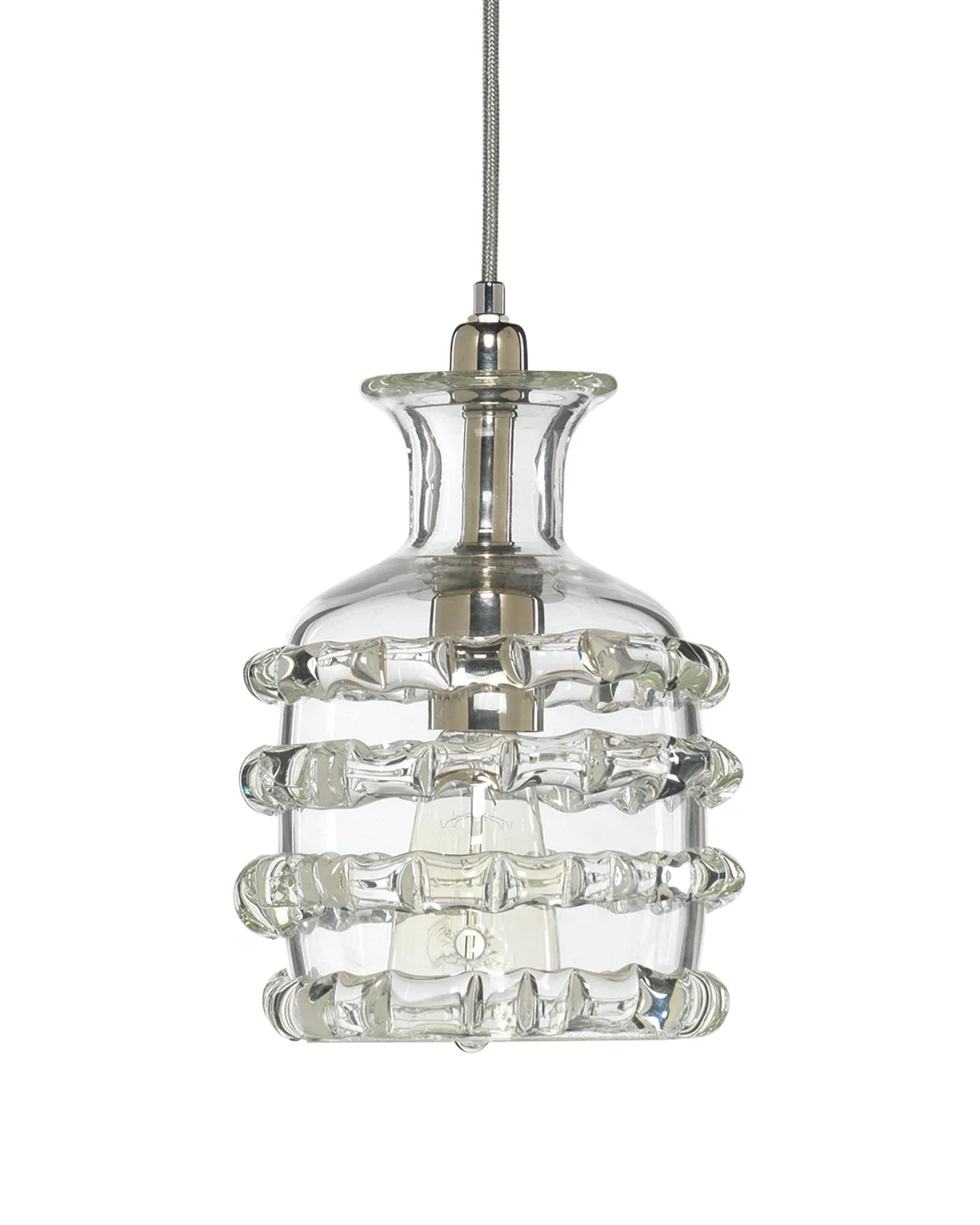 Ribbon Pendant Clear - Small