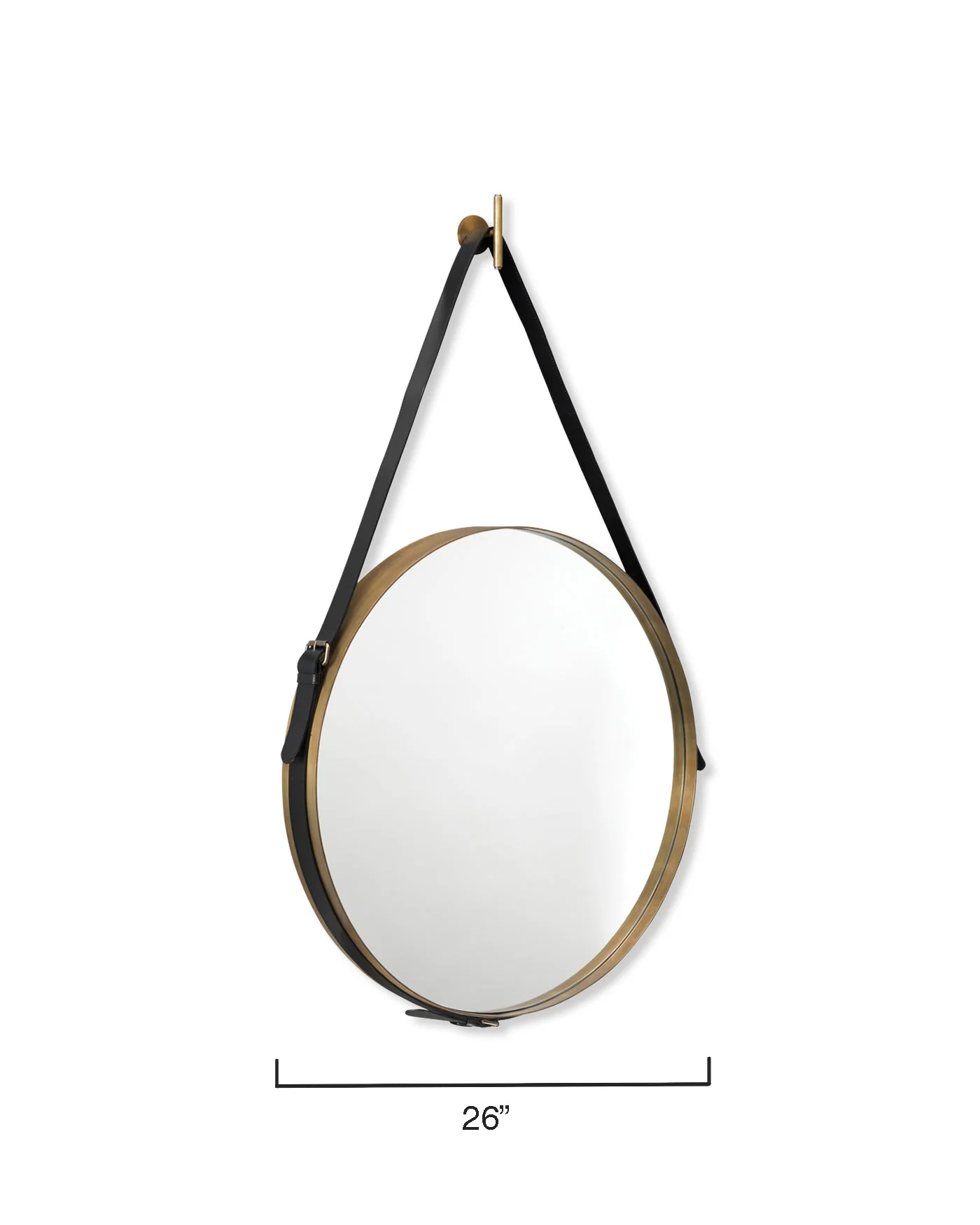 Round Mirror Brass - Large - Image 5