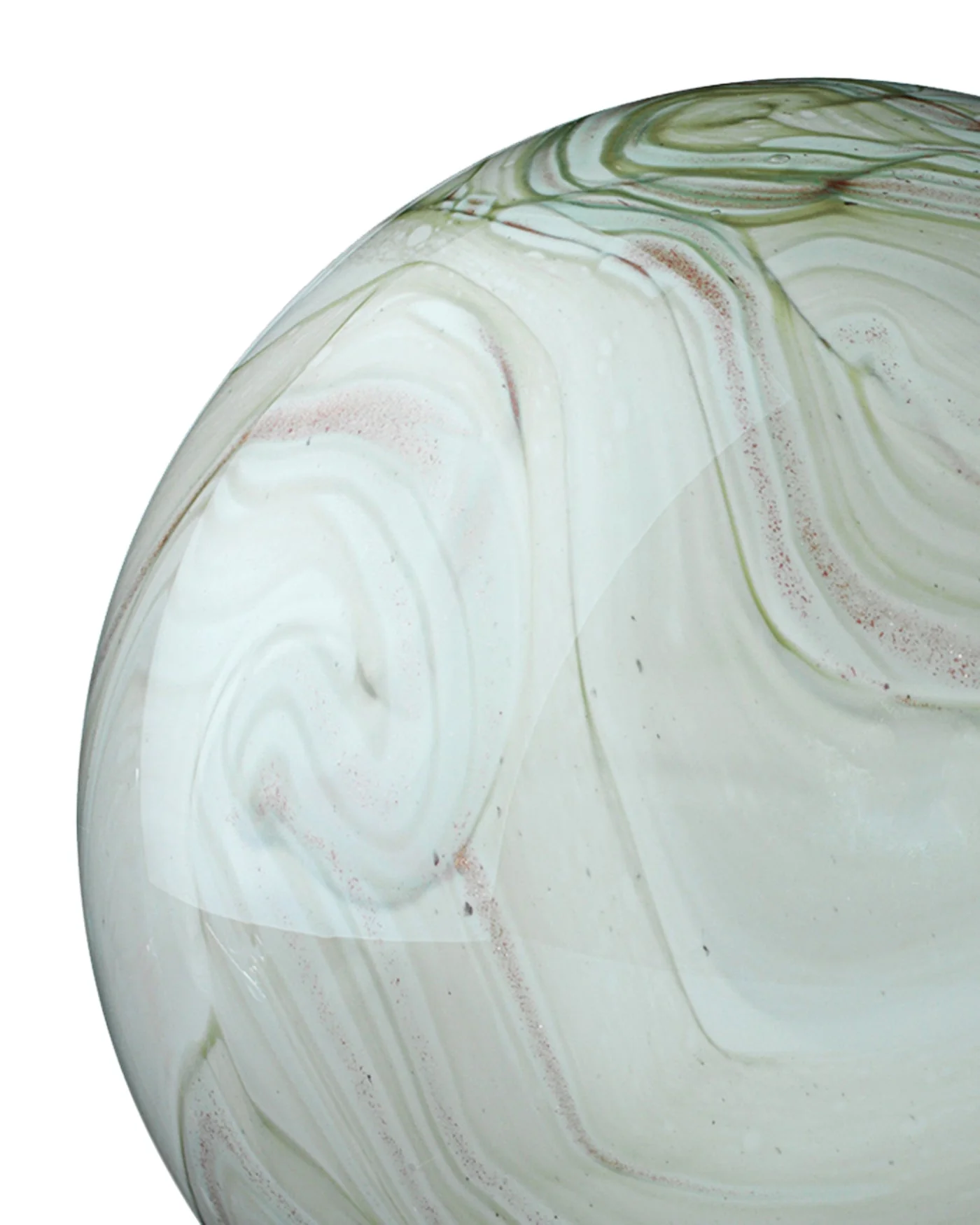 Sage Swirl Cosmos Glass Spheres (Set Of 2) - Image 3