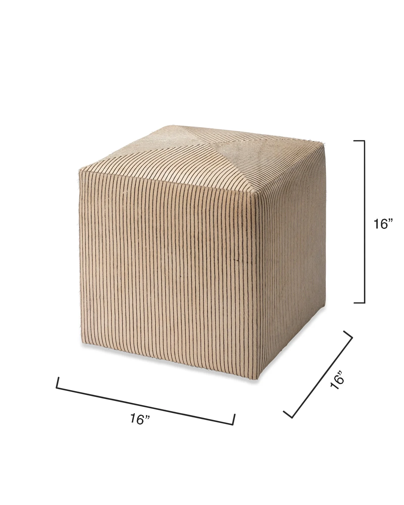 Pinstriped Ottoman - Image 5