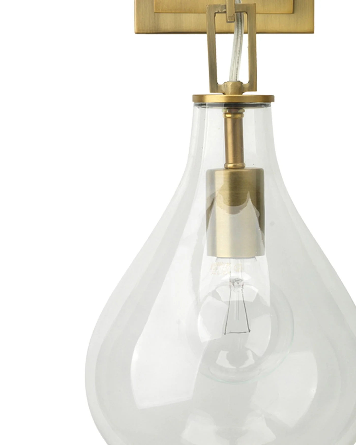 Tear Drop Wall Sconce - Brass - Image 4