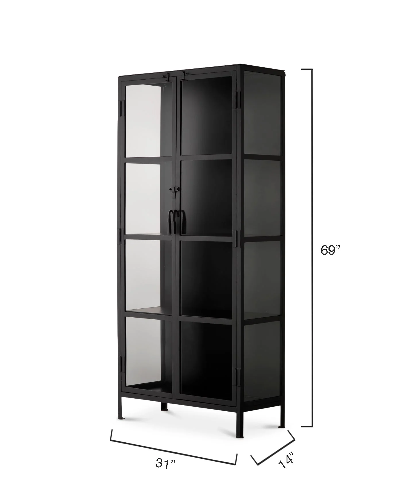 Union Tall Curio Cabinet - Image 8
