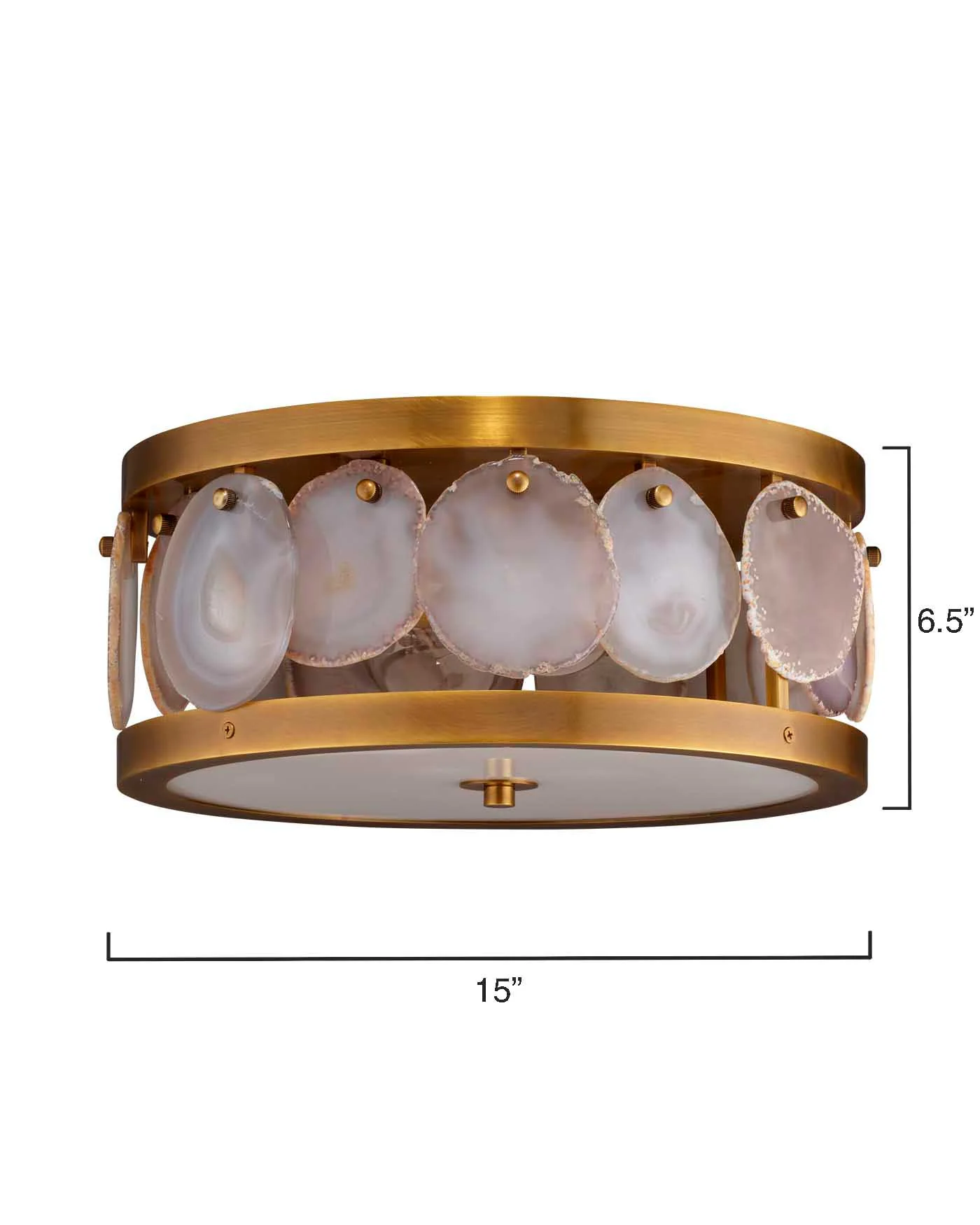 Upsala Agate Flush Mount Ceiling Light - Small - Image 6