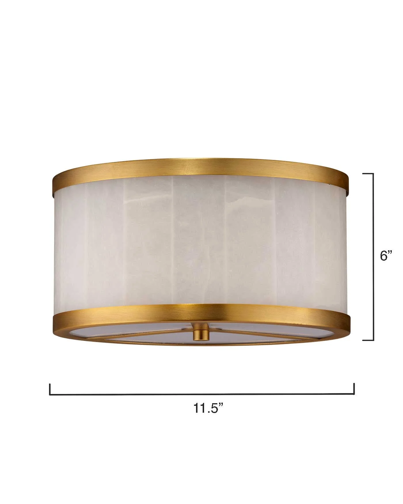 Upsala Alabaster Flush Mount Ceiling Light - Small - Image 6