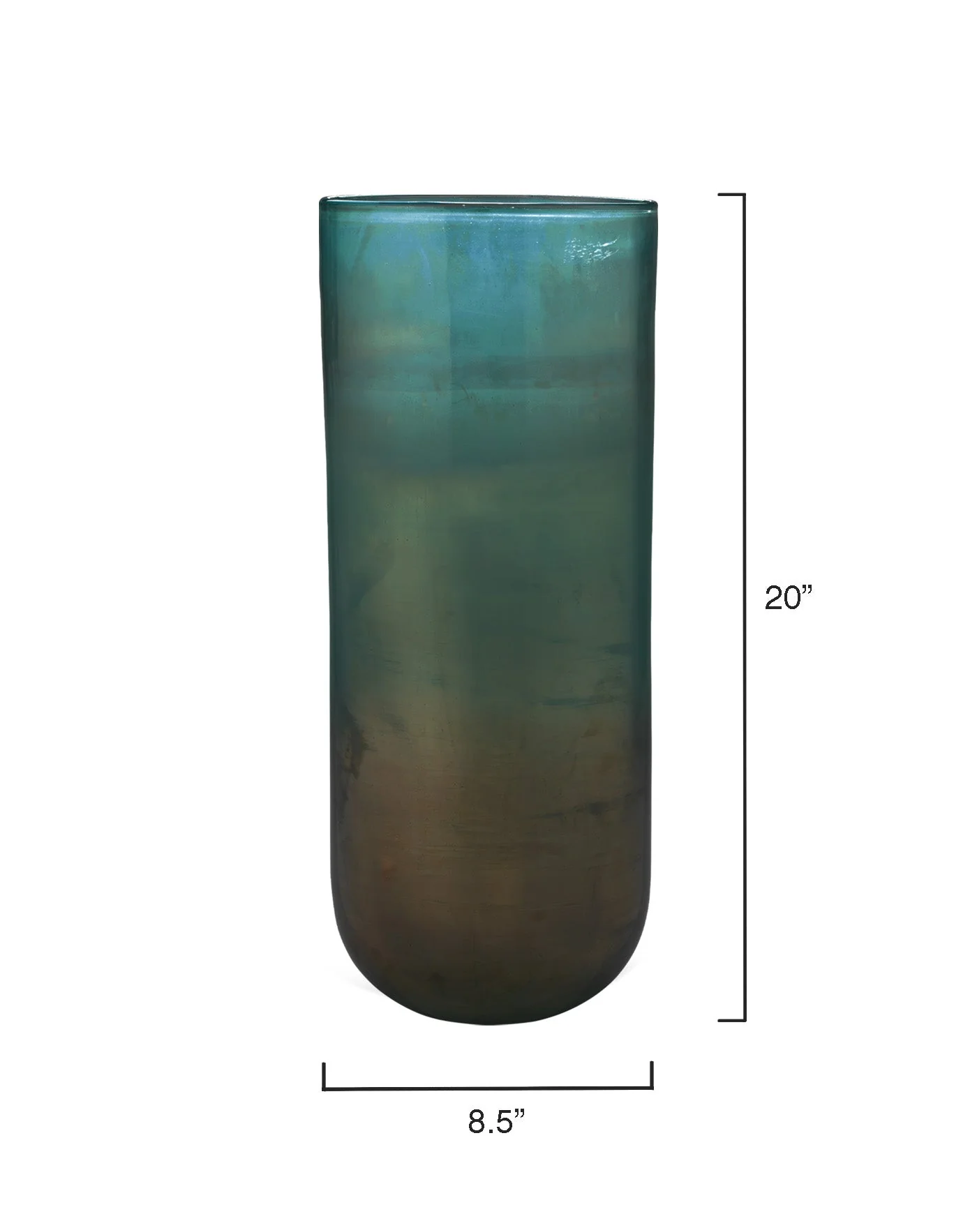 Vapor Vase Metallic Aqua - Large - Image 4
