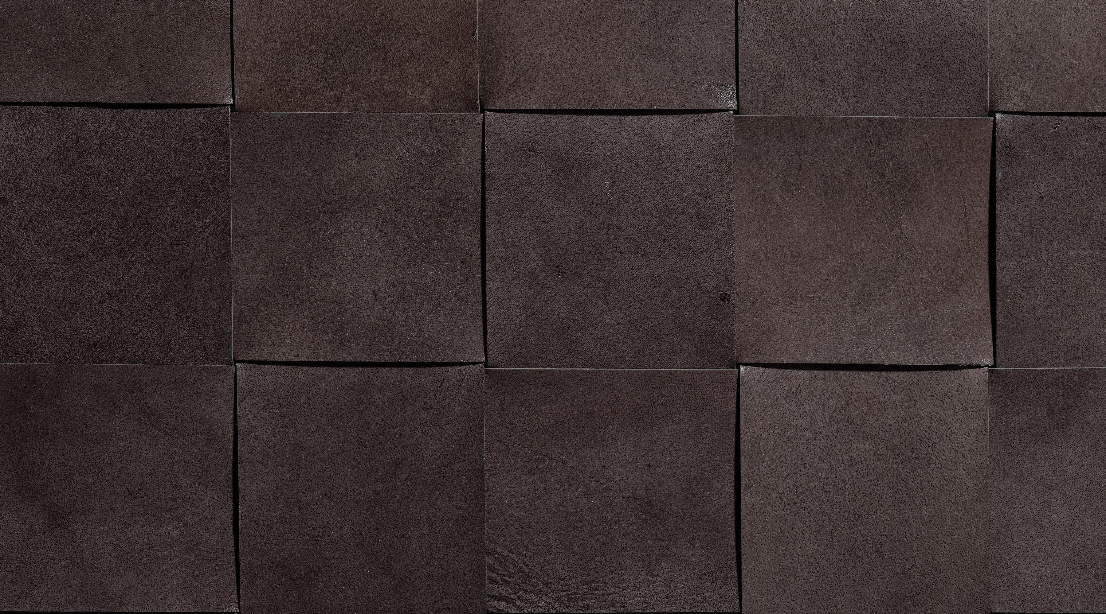 Woven Leather Ottoman - Image 4